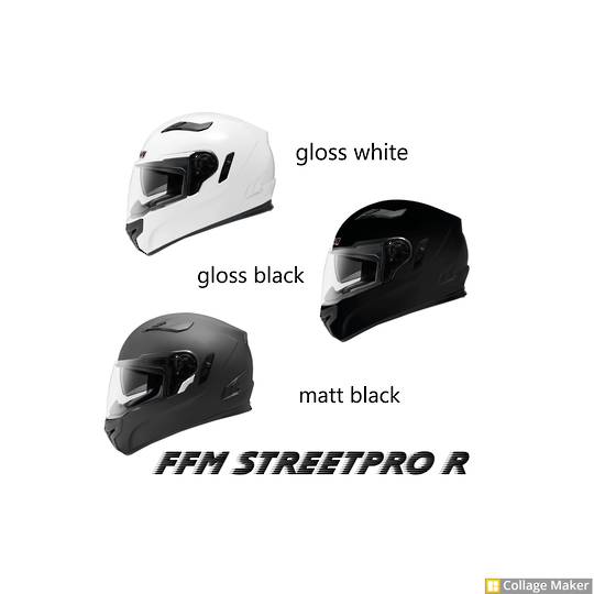 FULL FACE helmet FFM Streetpro R - x3 colours